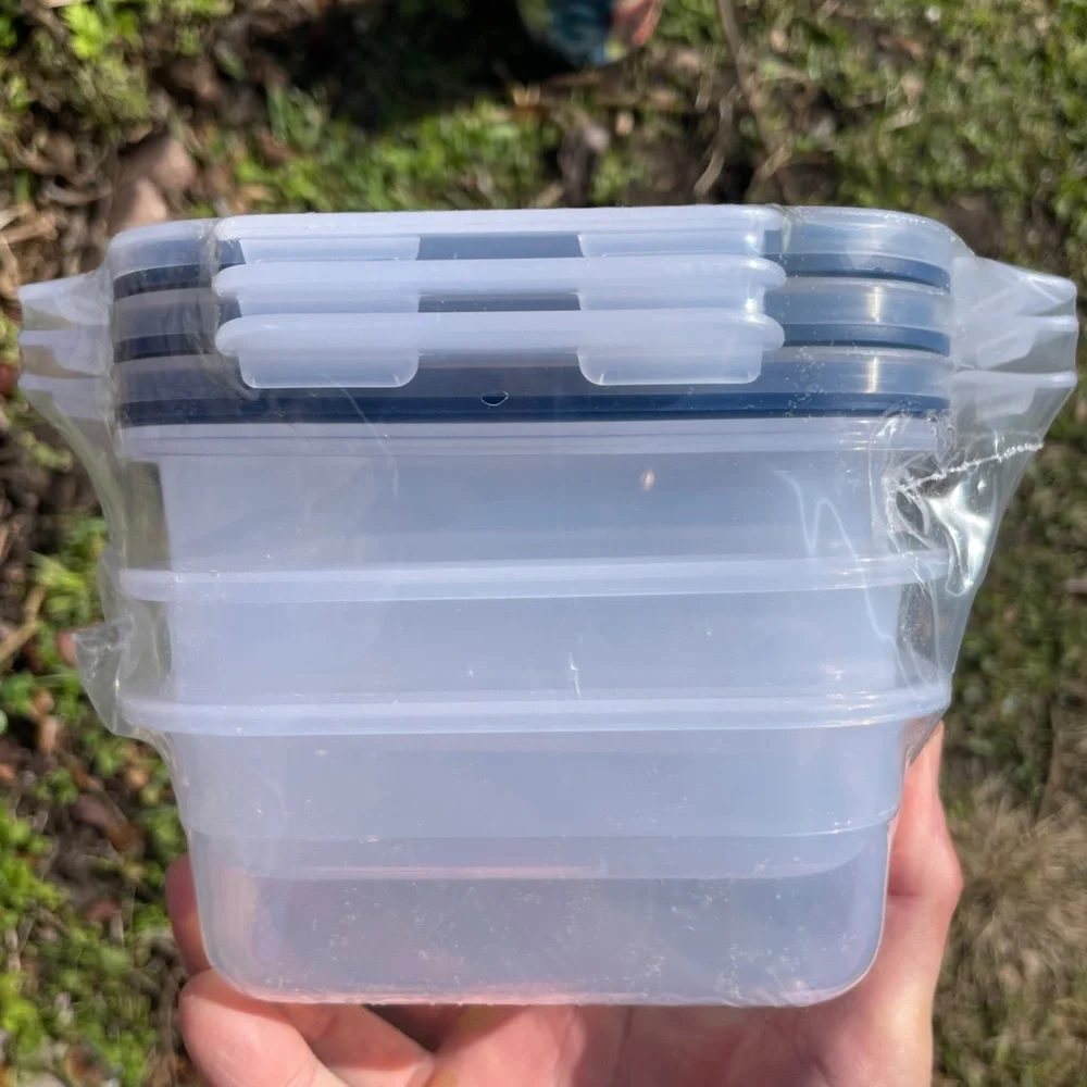 IKEA plastic food containers, 25 oz - 3 pack